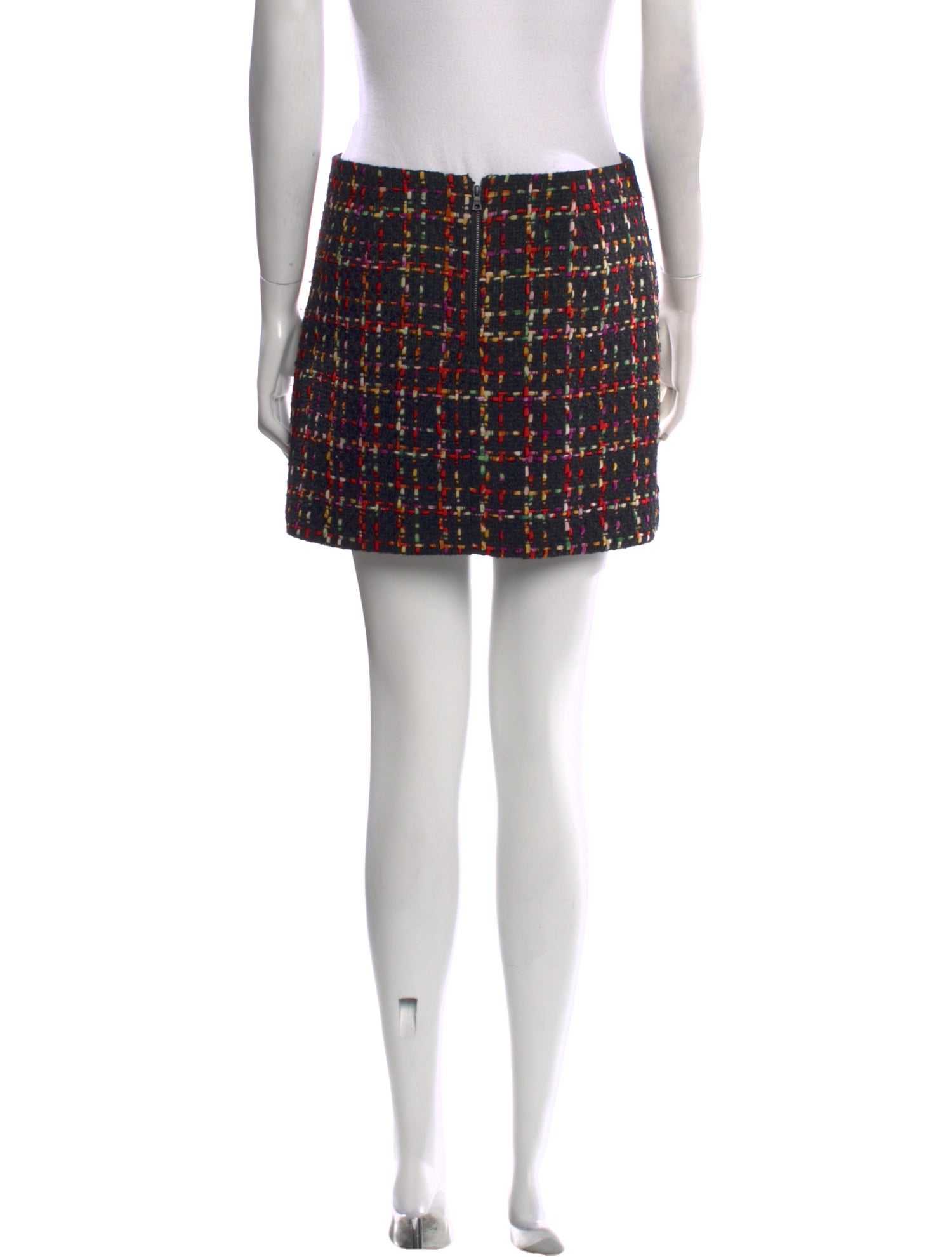 Alice + Olivia Plaid Print Mini Skirt